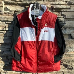 Columbia Rversible Vest - Washington State Cougs L